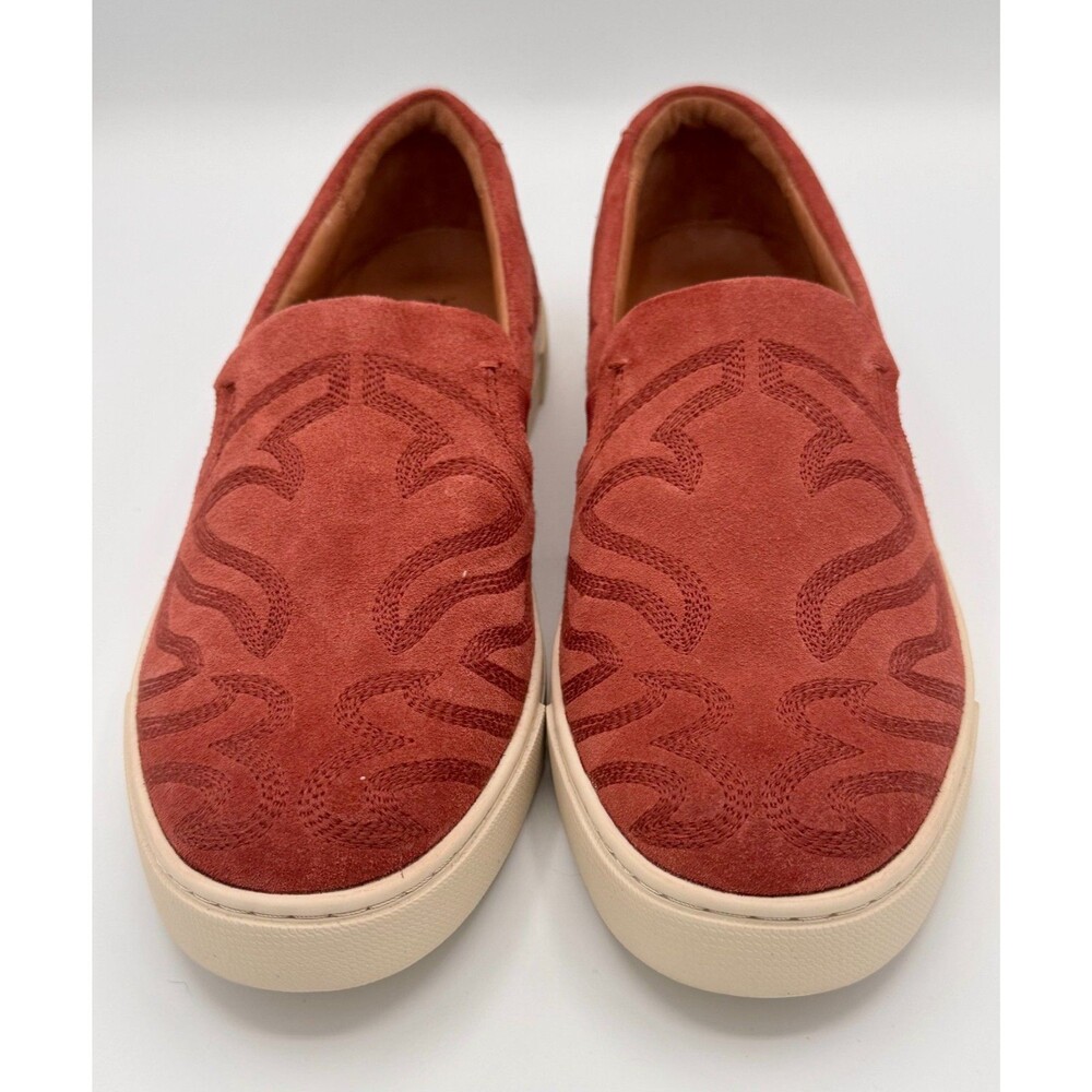 FRYE Ivy Primrose Suede Slip On Sneaker, Womens 8.5M, Rosewood Rust, New!